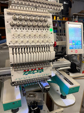Load image into Gallery viewer, Used Feiya Embroidery Machine 1 Head – 15 Colors -with Hoops & Cap System