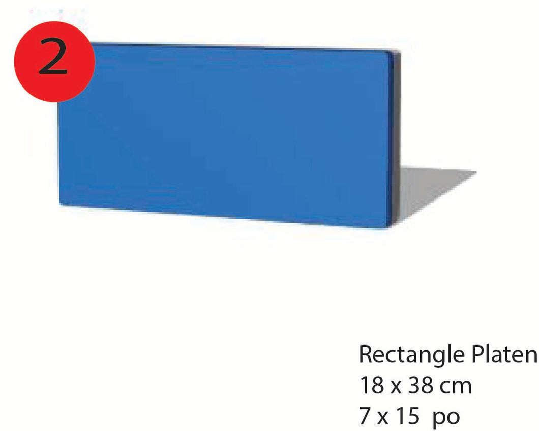 Rectangle Platen 18x38cm