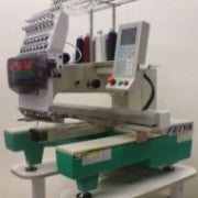 Load image into Gallery viewer, Used Feiya Embroidery Machine 1 Head 2013 – 15 Colors -with Hoops &amp; Cap System
