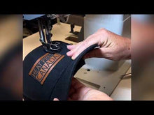 Load and play video in Gallery viewer, Post bed heavy duty sewing machine for pacht on caps
